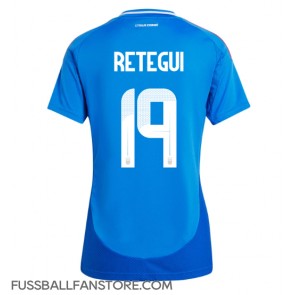 Italien Mateo Retegui #19 Replik Heimtrikot Damen EM 2024 Kurzarm